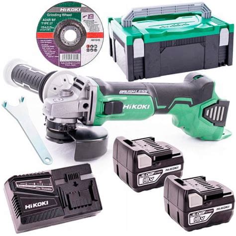 Hikoki Bruska 125mm 18V 2x5Ah 6rychlostní G18DBBVL | MALL.CZ