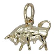 Anh Nger Stier Sternzeichen In Echt Sterling Silber Gold Charm