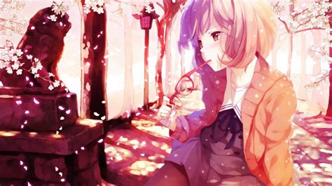 Wallpaper 1920x1080 Px Anime Girls Glasses Kuriyama Mirai Kyoukai