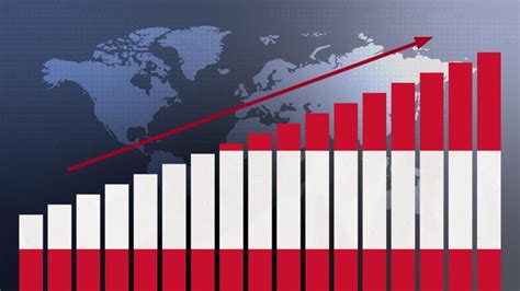 Premium Photo Austria Flag On Bar Chart Concept With Increasing