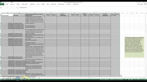 Qualitative Analysis Using Excel Youtube