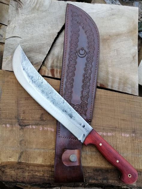 Custom Handcrafted Machete 5160 Hand Forged Spring Steel With Etsy