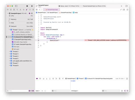 Debug Compiler Directive In Swift Package Causes Runtime Crash Using