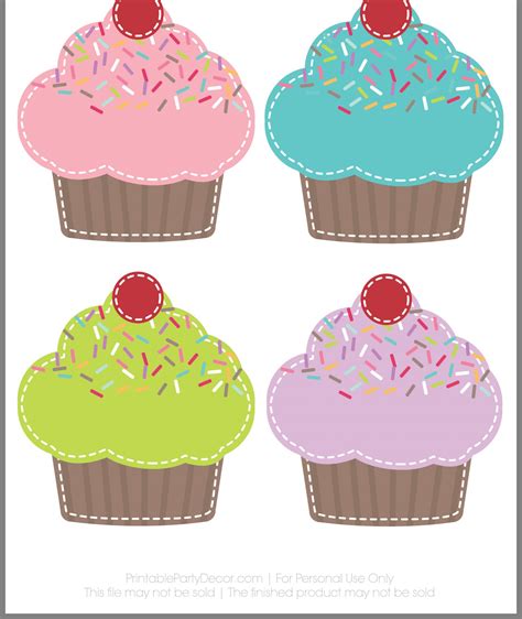 Birthday Cupcake Template Bulletin Board