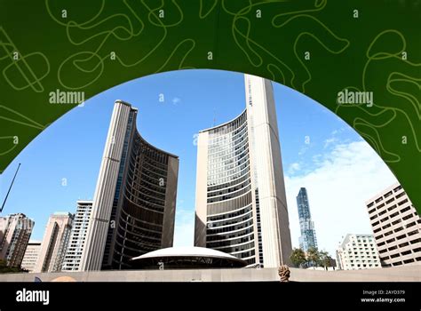 Toronto Downtown City Hall Stock Photo Alamy