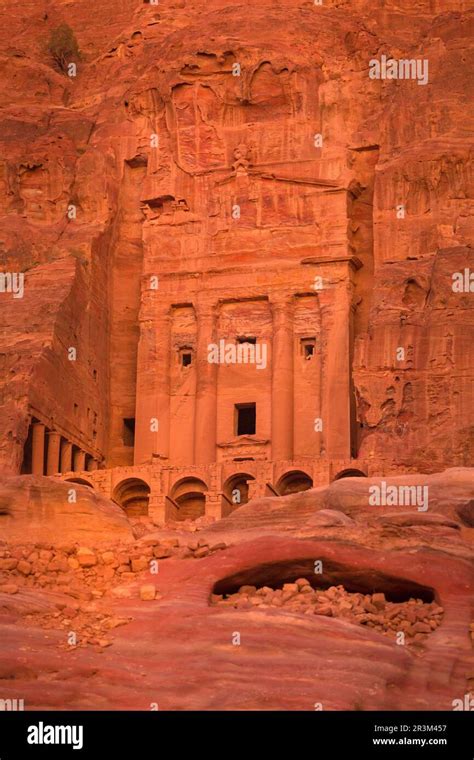 The Urn Tomb One Of Royal Tombs In Petra Jordan Stock Photo Alamy