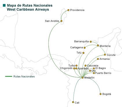 West Caribbean Airways Route Map Domestic Routes 28032 | Hot Sex Picture