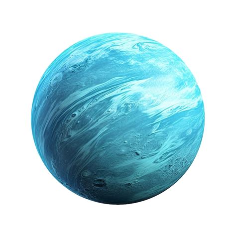 Neptune Planet Isolated On White Background Premium Ai Generated Image