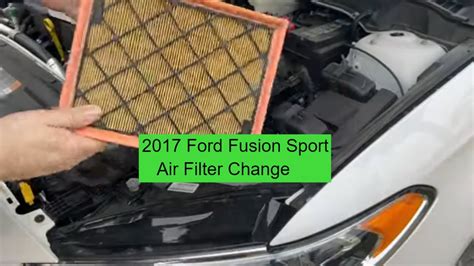 Ford Fusion Sport How To Change The Air Filter Ecoboost