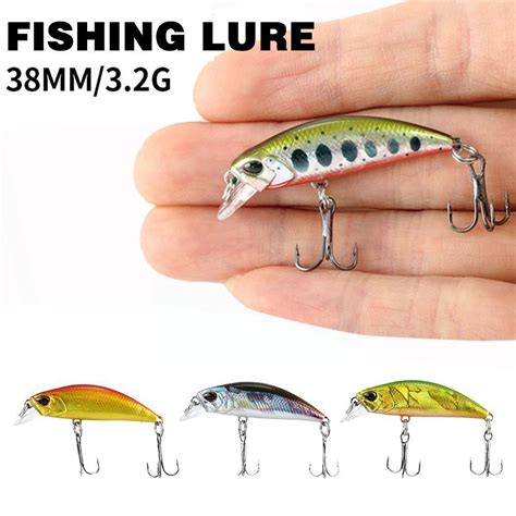 1Pcs 38mm 3 2g Japanese Fishing Lure Mini Minnow Bass Trout Fishing