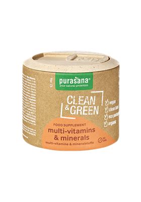 Purasana Clean Green Multi Vitamins Minerals 60 Tabletten