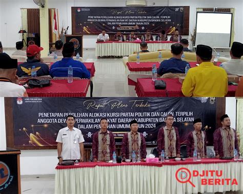 Rapat Pleno Kpu Bangka Selatan Tetapkan Anggota Dprd Terpilih