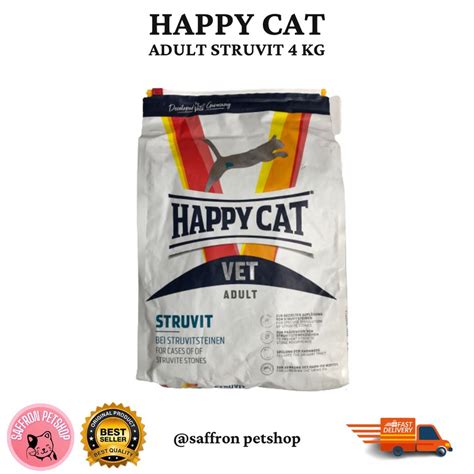 Jual HAPPY CAT STRUVIT 4KG MAKANAN KUCING DRY FOOD Shopee Indonesia