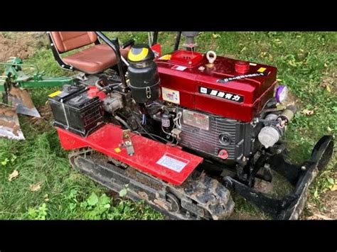 Hp Chinese Crawler Tractor Ploughing And Walkaround Youtube