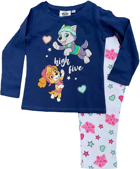 Paw Patrol High Five Skye Everest Pyjama Lang Mädchen Schlafanzug