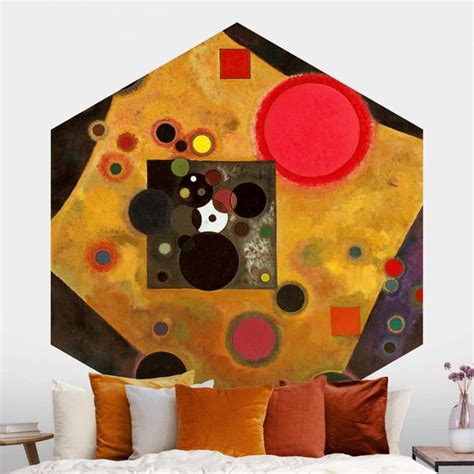 Wassily Kandinsky Akzent In Rosa Hexagon Fototapete Kaufen