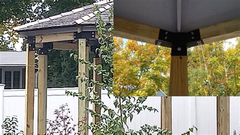 Posthugger Pc X Hexagon Pergola Bracket Set For X Etsy