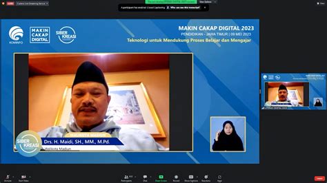 Jadi Keynote Speech Literasi Digital Wali Kota Tak Ingin Pelajar Jadi