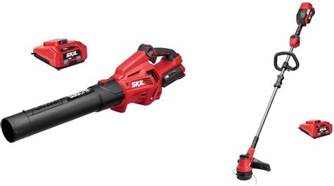 Skil Pwr Core 40 Brushless 40v 530 Cfm Cordless Leaf Blower Kit Variable Speed With