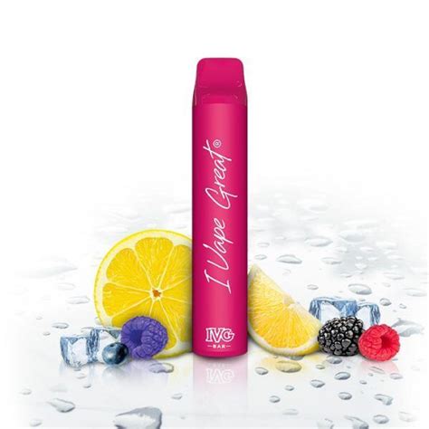 Ivg Bar Berry Lemonade Ice 20mg Einweg E Shisha 5 90