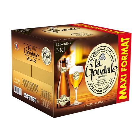 Bière blonde LA GOUDALE le pack de bouteilles de cL à Prix Carrefour
