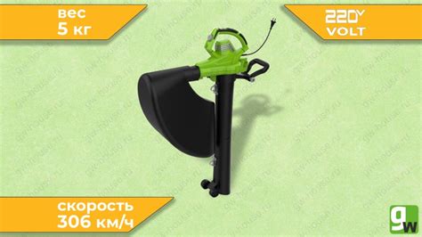 Купить Воздуходувка-пылесос садовый электрический Greenworks BL3000 ...