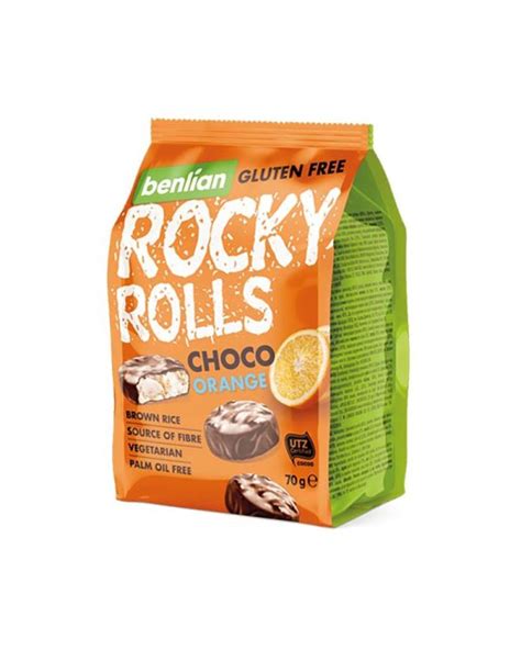 Benlian Rocky Rolls Choco Orange Rice Cakes Gr Prinos Farm Deli