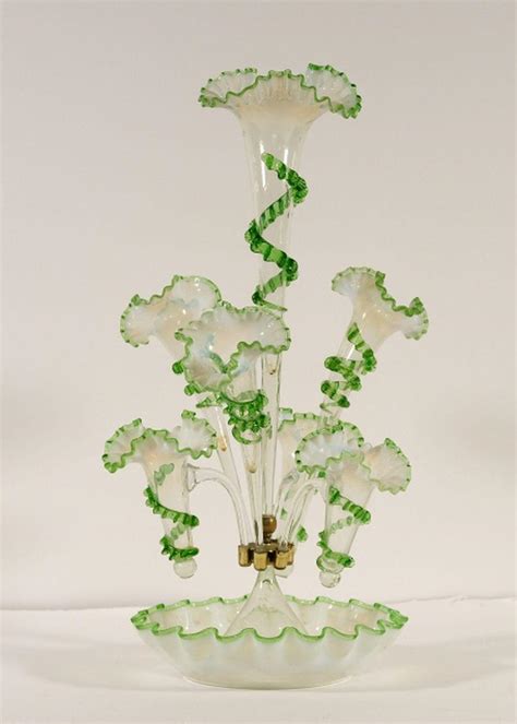 Lot Fine Victorian Centerpiece Glass Epergne