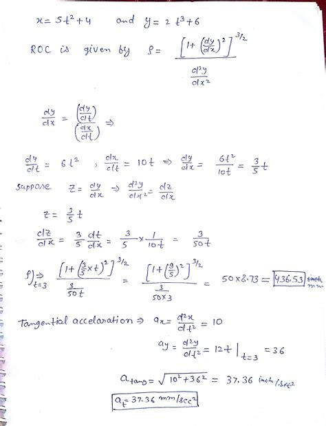 Solved A Particle Which Moves In Two Dimensional Curvilinear Motion