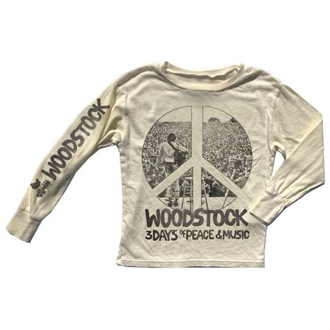 Woodstock Peace Sign Unisex Longsleeve Tee Shop The Woodstock