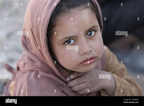 Portrait Of A Young Poor Afghan Girl In The Village Afghan Girl Kabul Afghanistan November 2