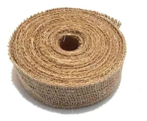 Fita De Juta Cor Natural 3cm Larg X 9 5m P Artesanato Parcelamento