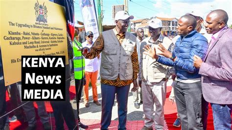 President William Ruto Officially Launched Road Projects In Gachie