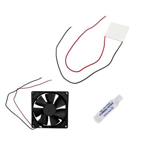 Kit Pastilha Peltier Cooler 12v Sensor Pa20g Pe10b Pasta Térmica