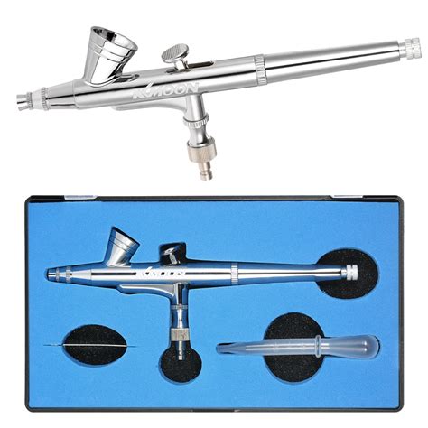 KKmoon 0 25mm Gravity Feed Dual Action Airbrush Kit Set Air Brush Spray