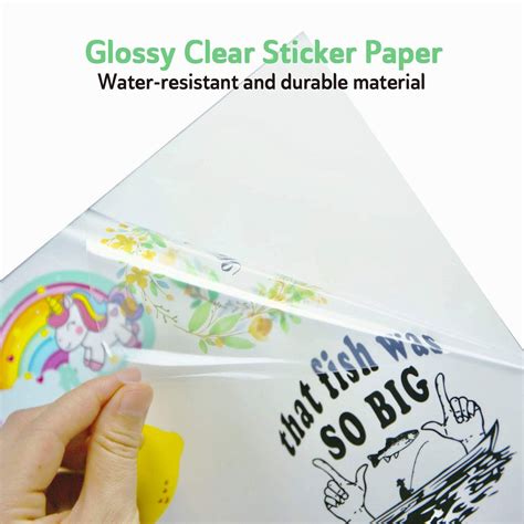 Koala Clear Sticker Paper For Inkjet Printer Waterproof Printable