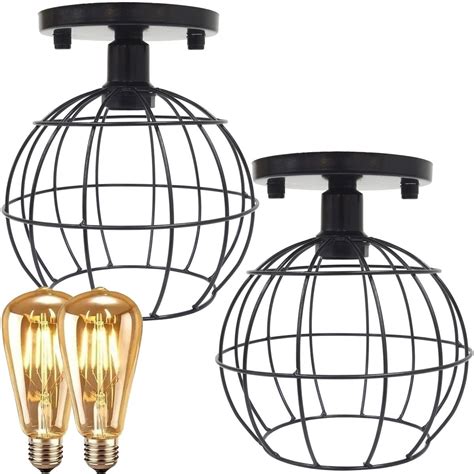 Lustres Teto Plafon L Mpadas Led St Industrial Aramado Globo