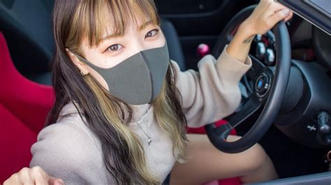 可愛すぎる人妻ガソスタ店員の愛車紹介。車好き女子 Youtube