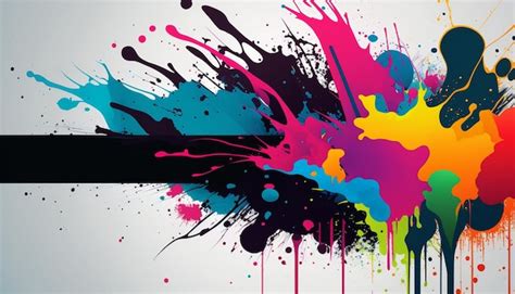 Premium Photo | A colorful painting with the word art on it