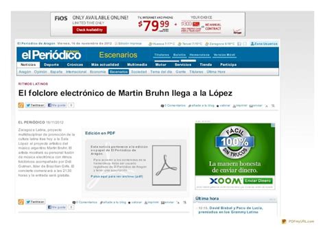 PDF El folclore electrónico de Martin Bruhn llega a la López