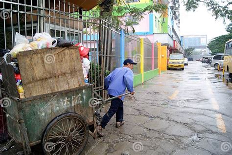 Shenzhen China Sanitation Workers Editorial Photography Image Of