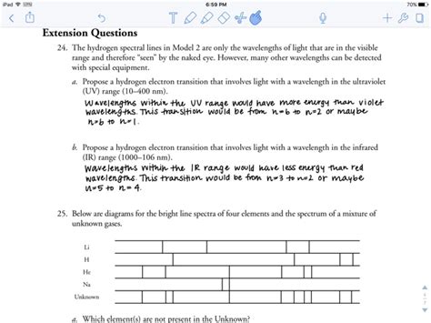 Pogil Electron Energy And Light Free Worksheets Samples