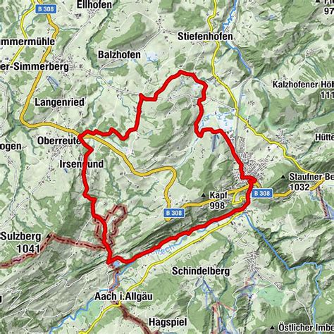 Rundtour Eibele Irsengund BERGFEX Mountainbike Tour Bayern