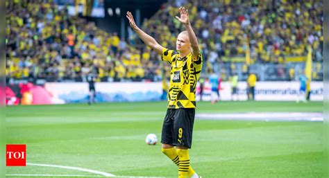 Haaland scores in Dortmund farewell appearance | Football News - Times of India