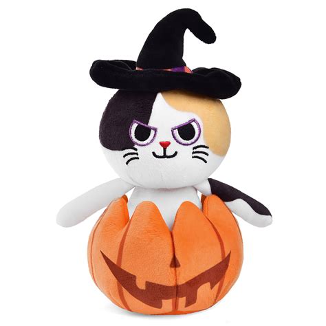 The Holiday Aisle Pumpkin Popper Halloween Cat Plush Toy Wayfair