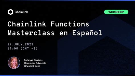 Chainlink Masterclass Chainlink Functions en Español YouTube