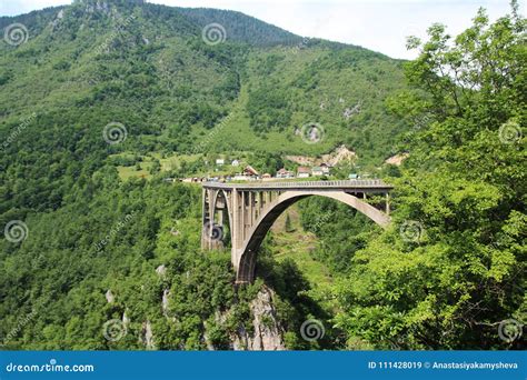 Durdevica Tara Bridge Montenegro Stock Image Image Of National