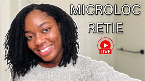 Watch Me Retie My Microlocs Live AFTER 2 MONTHS Part 4 YouTube