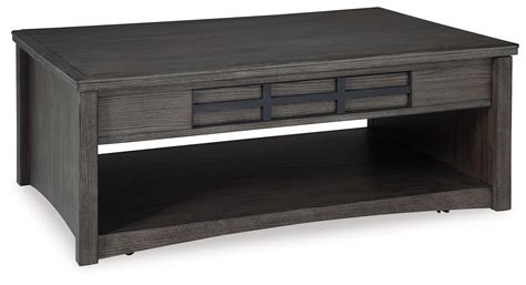 Ashley Furniture Montillan Grayish Brown Lift Top Cocktail Table