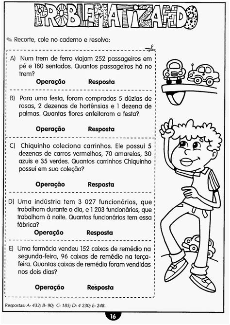 Escola Saber Matemática 3 Ano Fundamental Atividades